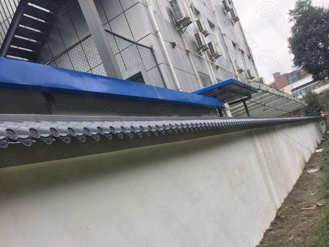 成都仿古墻頭瓦效果圖,彰顯成都文化時代特色 成都***美文化墻仿古圍墻一體瓦彰顯成都文化時代特色