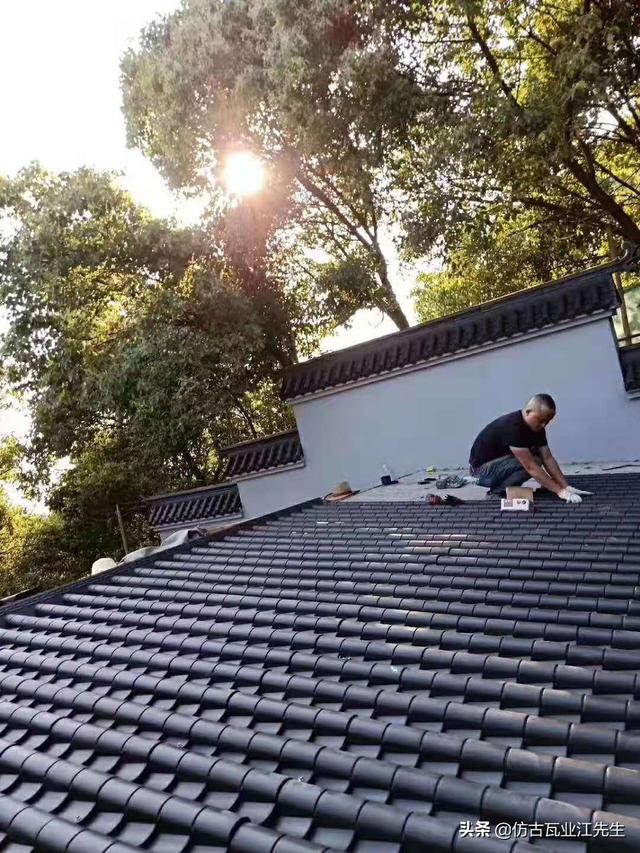古瓦新制，樹脂仿古瓦為現代仿古建筑添磚加瓦